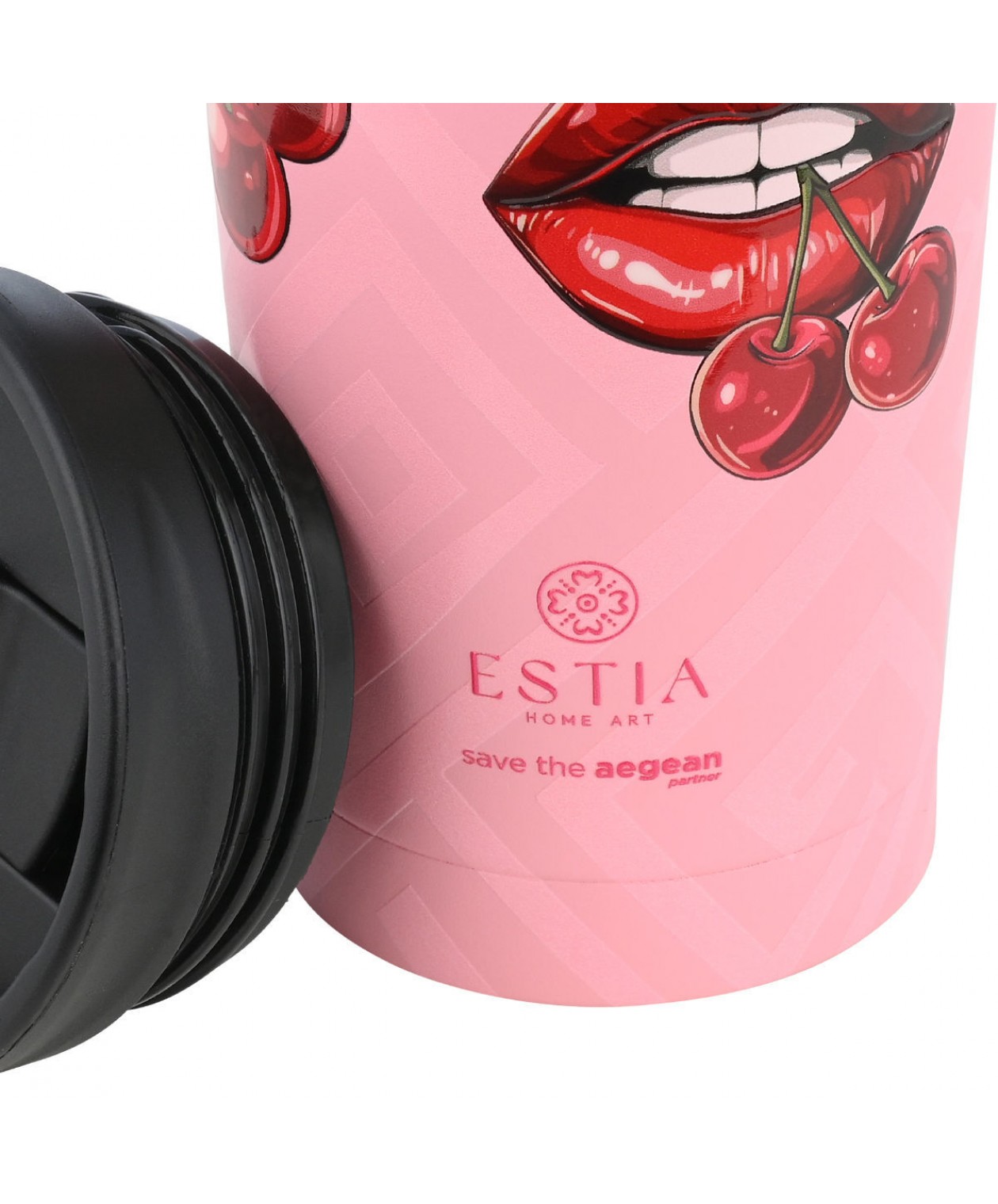 ESTIA - SAVE THE AEGEAN Θερμός Travel Mug Blush Pop - 350ml